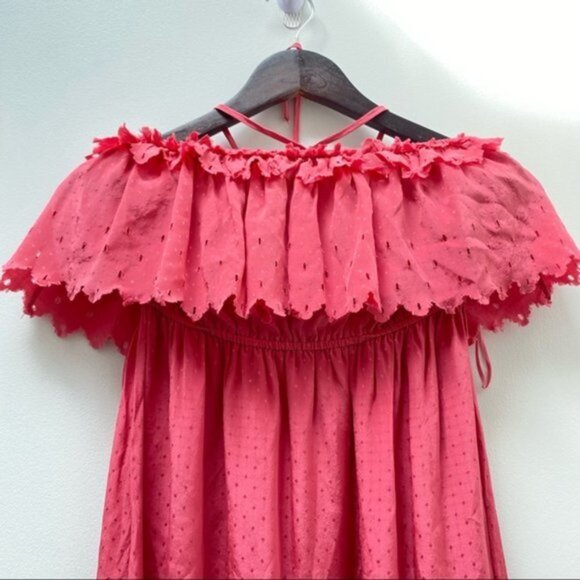 Rebecca Taylor Punched Halter Dress Women Size 2 - Picture 8 of 9